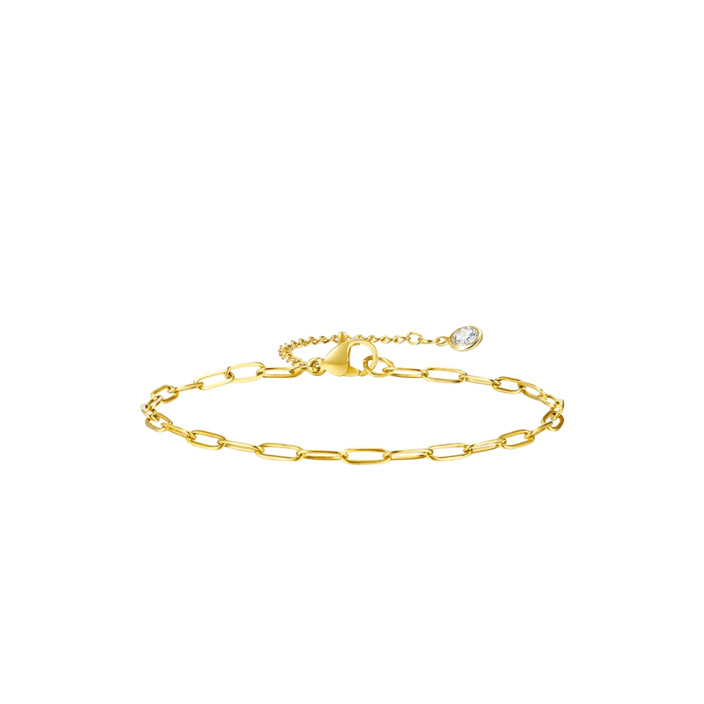 Elegant Paperclip Link Bracelet