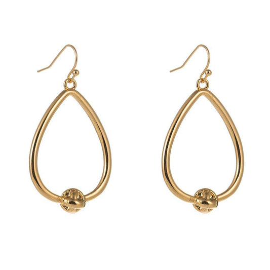 Dainty Love Knot Earrings Gold