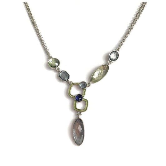Kristin Statement Necklace With Colorful Crystal Default Title