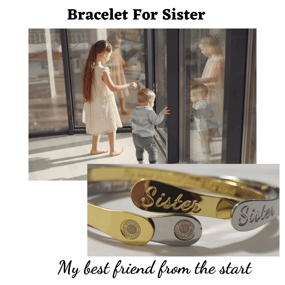 Sister Bracelets, Engraved Bracelets My best friend from the start
