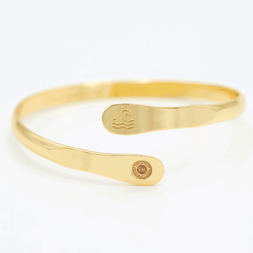 Engraved Wave Bracelets, Surfers Bracelets, Ocean Bracelets, Engraved Best wave of your life's out there Bracelets