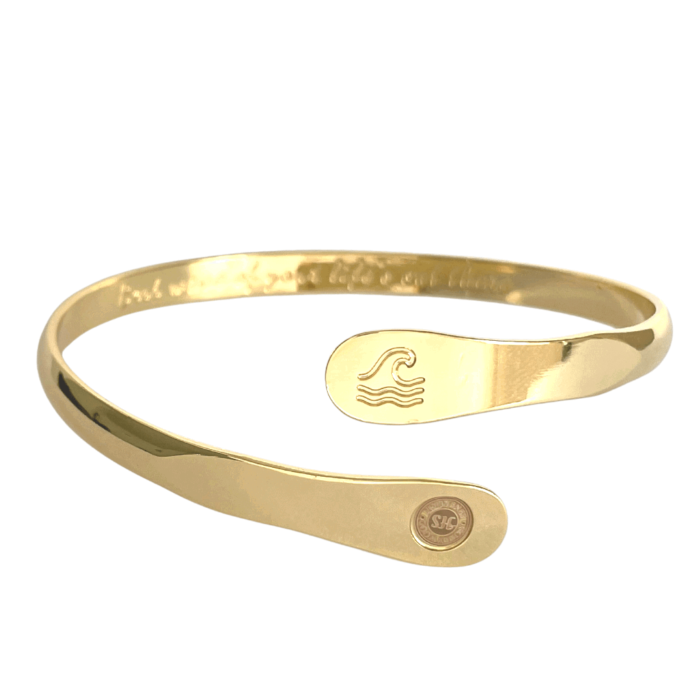 Engraved Wave Bracelets, Surfers Bracelets, Ocean Bracelets, Engraved Best wave of your life's out there Bracelets