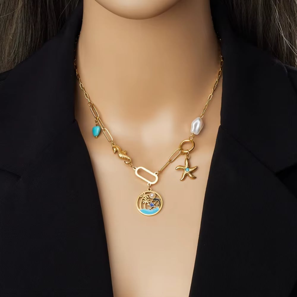 Seaside Charm Turquoise Necklace
