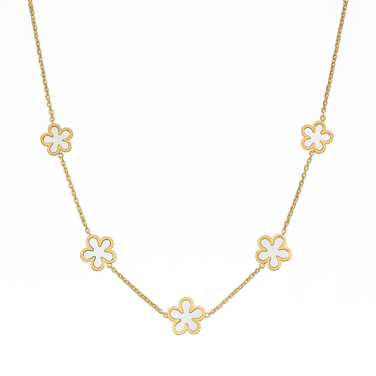 Daisy Bloom Seashell Necklace