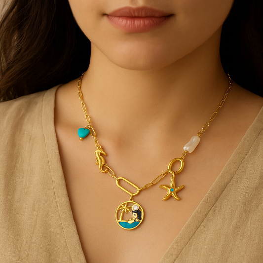 Seaside Charm Turquoise Necklace