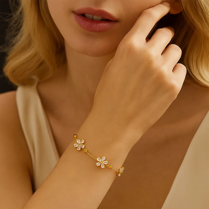 Marisol Crystal Blossom Bracelet