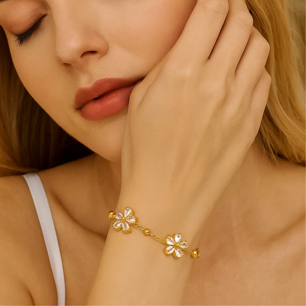 Marisol Crystal Blossom Bracelet
