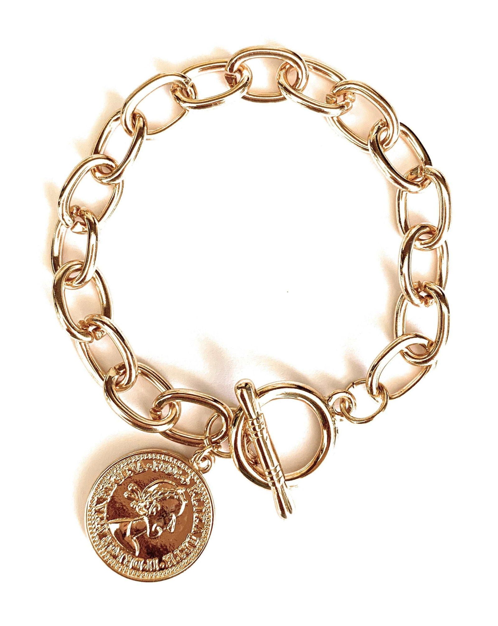 Coin Charm Bracelet