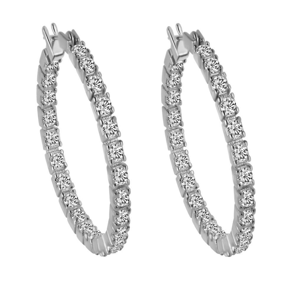 Crystal Hoop Earrings