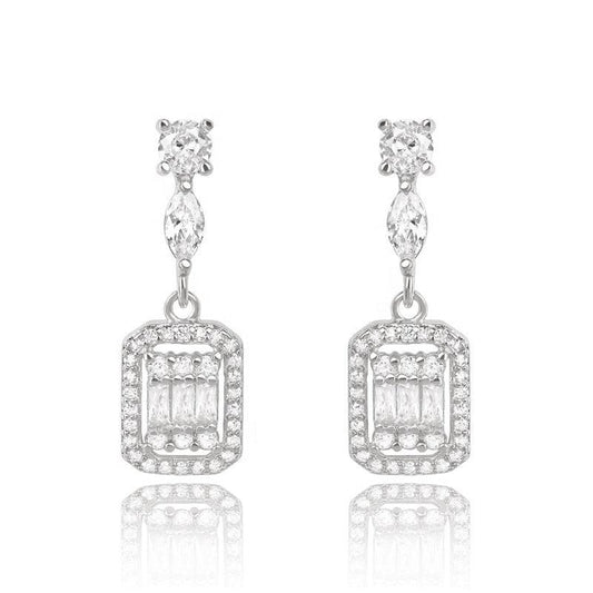 Cubic Zirconia Drop Earrings