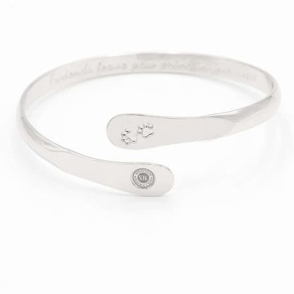 Furry Friends Bracelets, Engraved Furiends leave paw print in your heart- Paw Prints ( Furry Friends) Dog Bracelets, Cat Bracelets ,Pet Bracelets Silver
