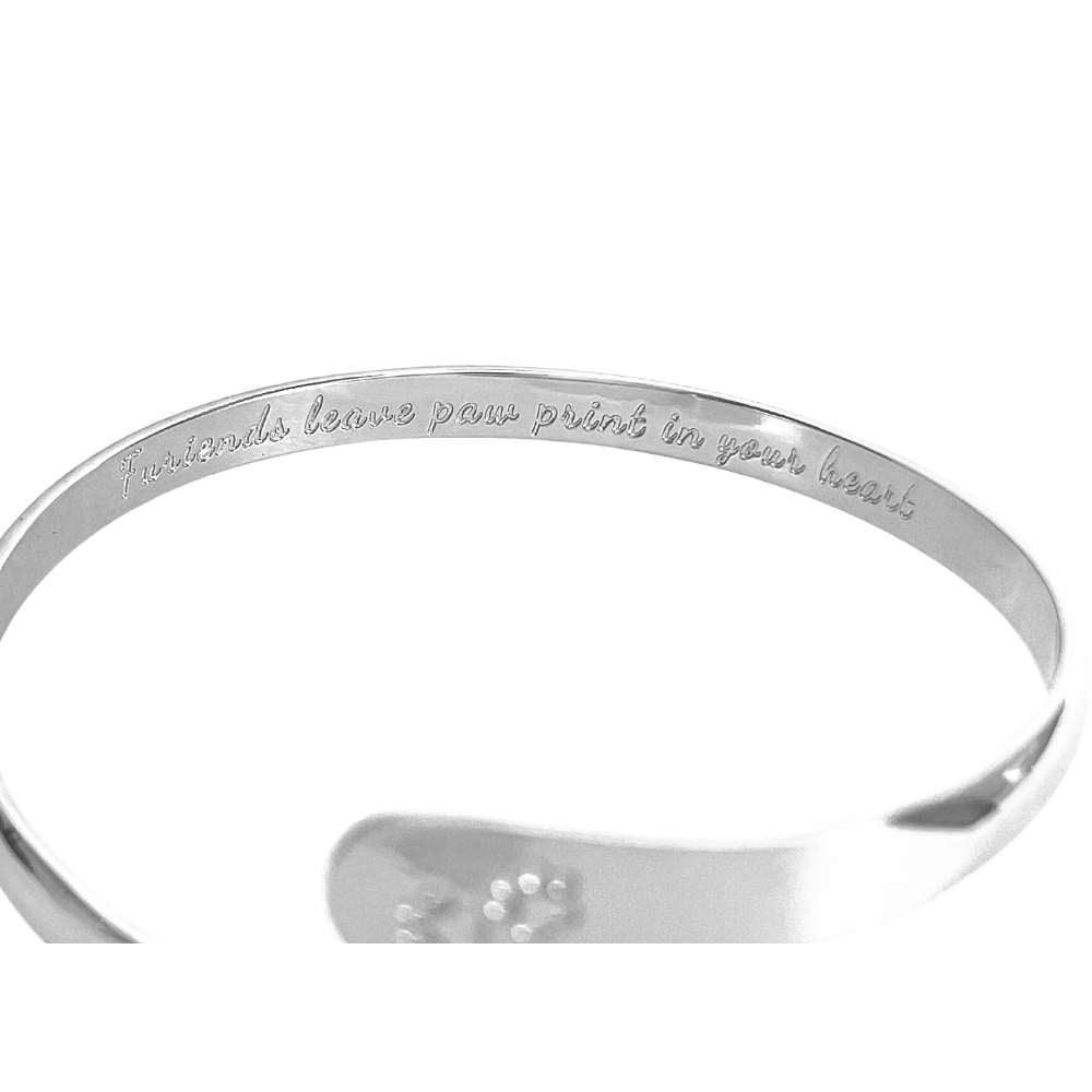 Furry Friends Bracelets, Engraved Furiends leave paw print in your heart- Paw Prints ( Furry Friends) Dog Bracelets, Cat Bracelets ,Pet Bracelets
