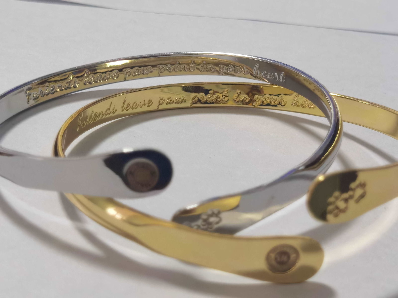 Furry Friends Bracelets, Engraved Furiends leave paw print in your heart- Paw Prints ( Furry Friends) Dog Bracelets, Cat Bracelets ,Pet Bracelets