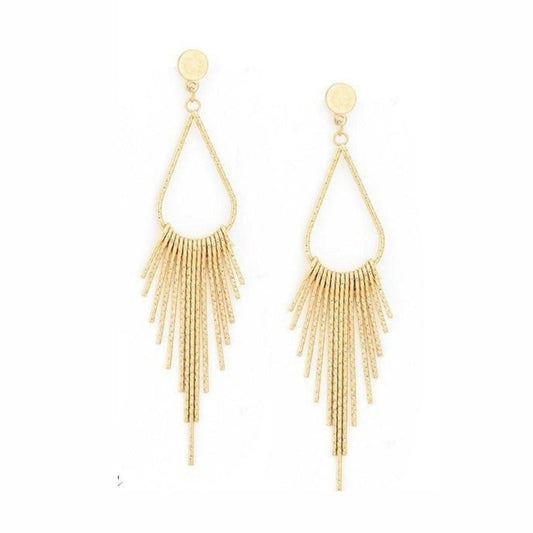 Long Tassel Earrings Gold