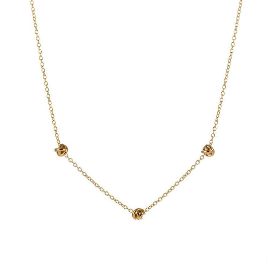 Love Knot Necklace Gold