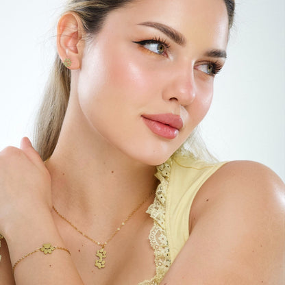 Fureverly Single Paw Print Link Chain Bracelet