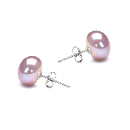 Freshwater Pearl Stud Earrings Lavender Default Title