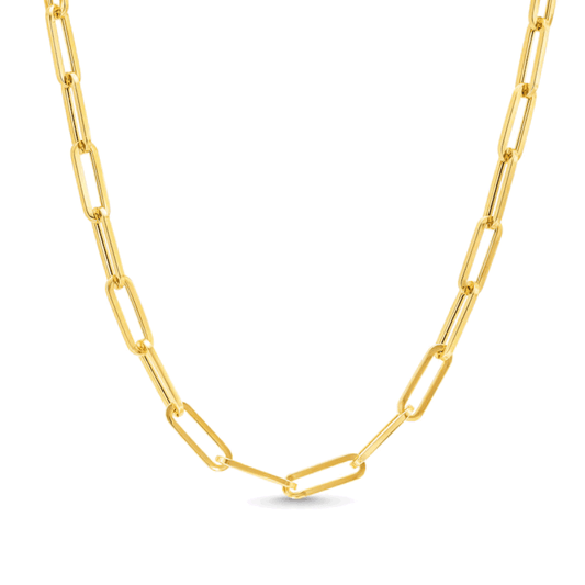 Ava Paperclip Link Necklace – Effortless Modern Glamour
