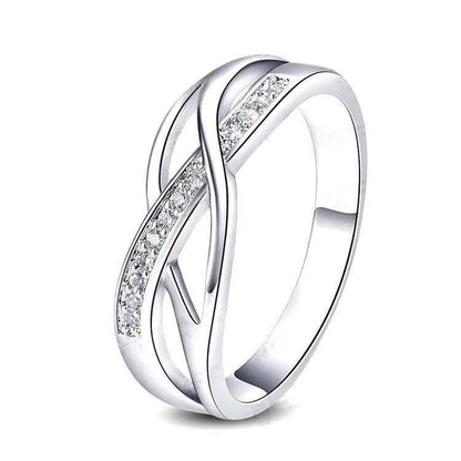 Crystal Braided Ring-Hollywood Sensations Braided Ring