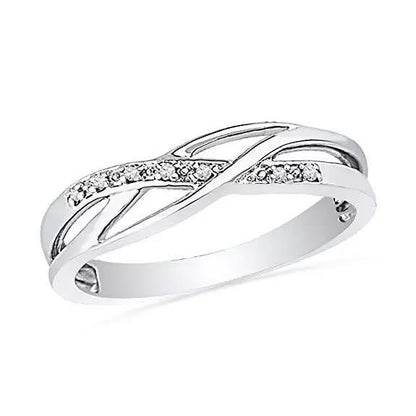 Crystal Braided Ring-Hollywood Sensations Braided Ring Default Title