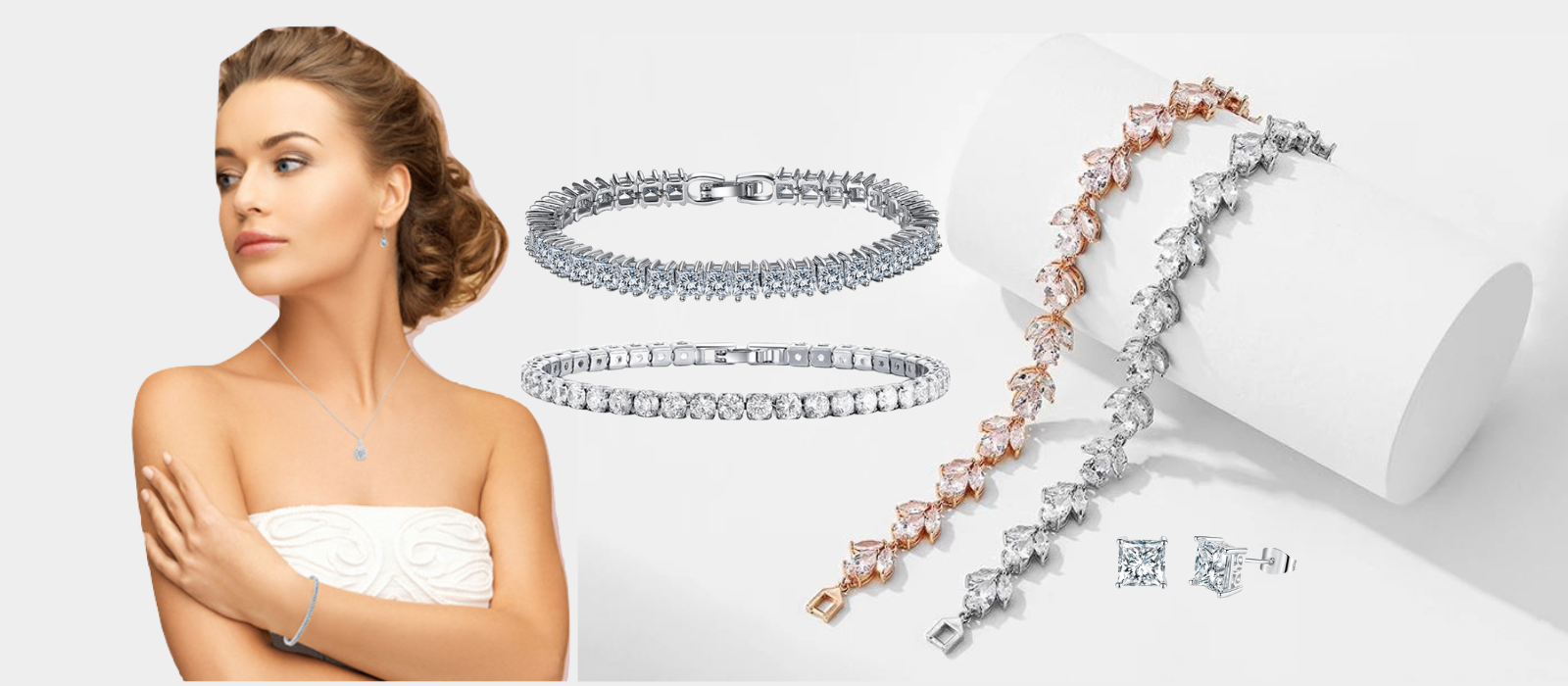 Womens jewelry Necklaces, Bracelets, Tennis Bracelets, Earrings