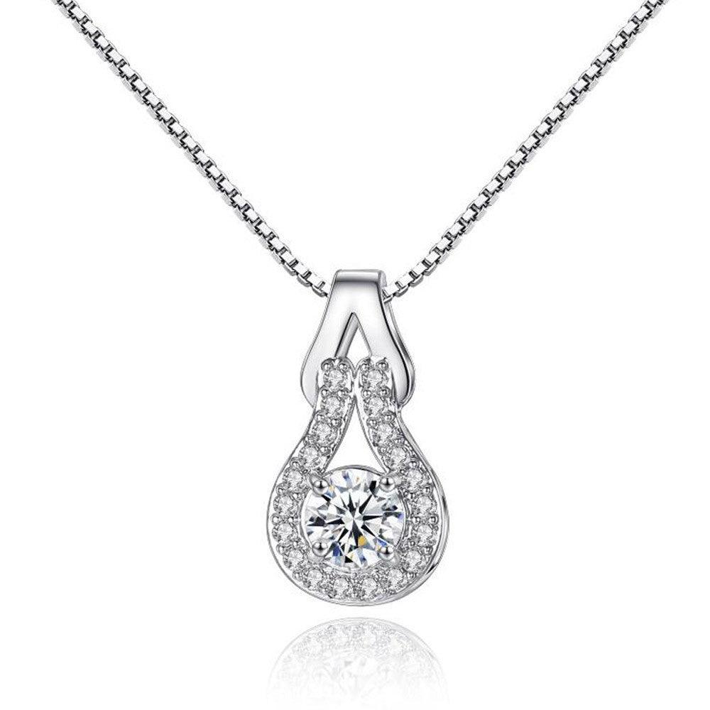 Crystal Infinity Pendant Necklace Default Title