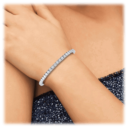 Amelia Cubic Zirconia Single Row Tennis Bracelet