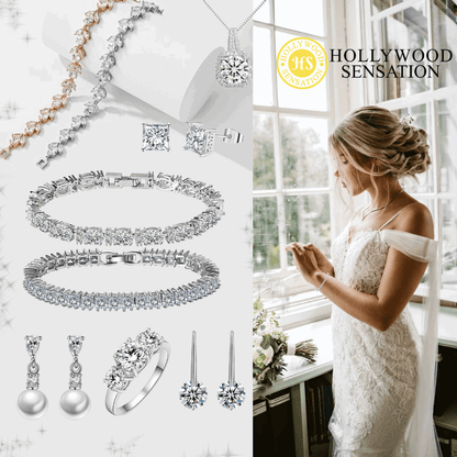 Amelia Cubic Zirconia Single Row Tennis Bracelet
