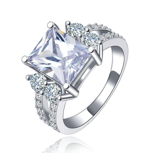 Princess Cut Cubic Zirconia Ring 8