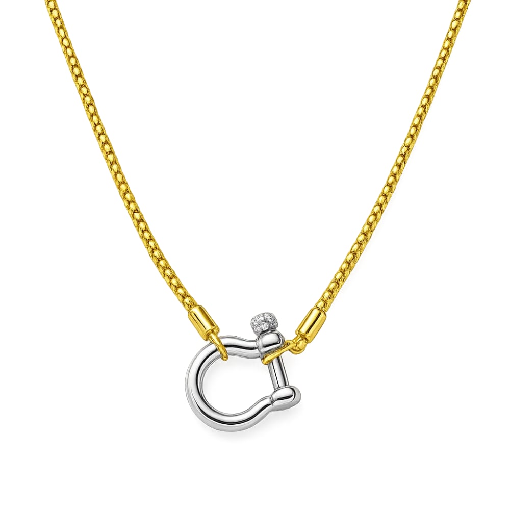 【U LAN】24SS★ [LAN ARCHIVE] Millet Wood Stick Necklace Louis Tamis 18K Yellow Gold Multi Link Toggle Necklace