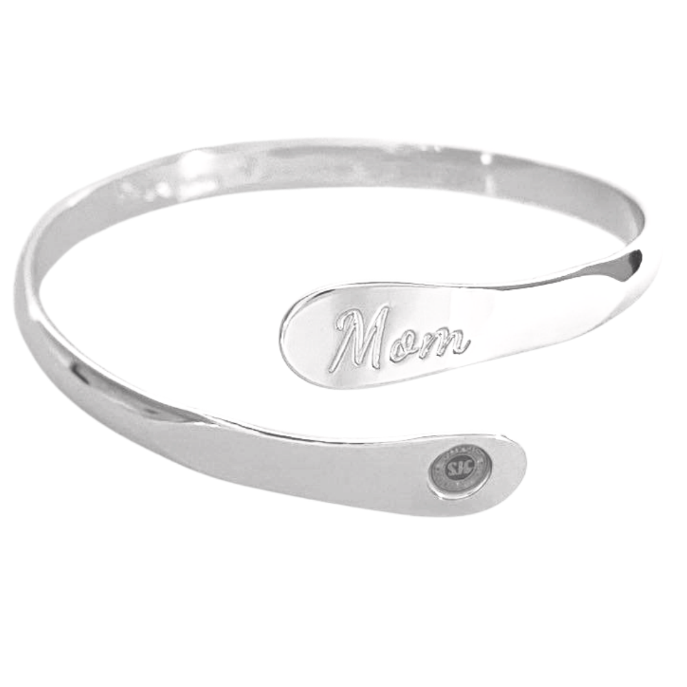 Mom Bracelets Engraved Bracelets Love you Mom now & always-Hollywood Sensation®