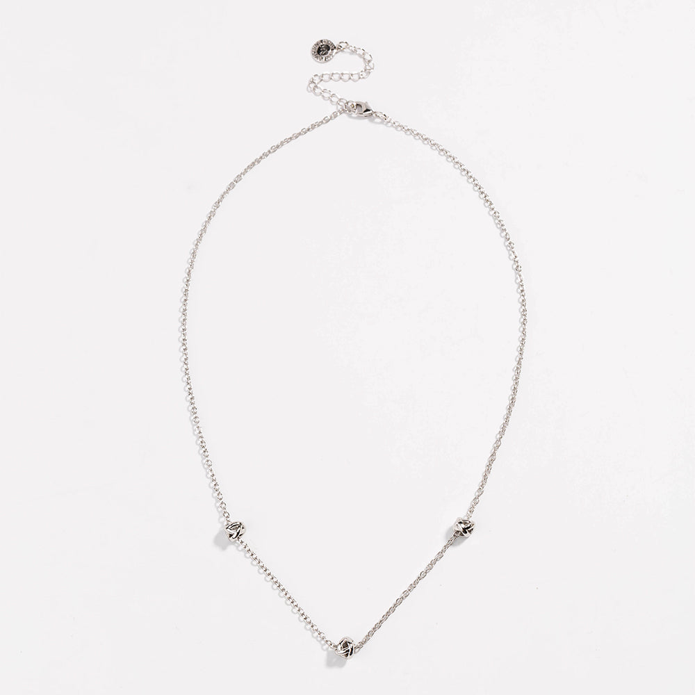 Silver Love Knot Necklace-Hollywood Sensation®
