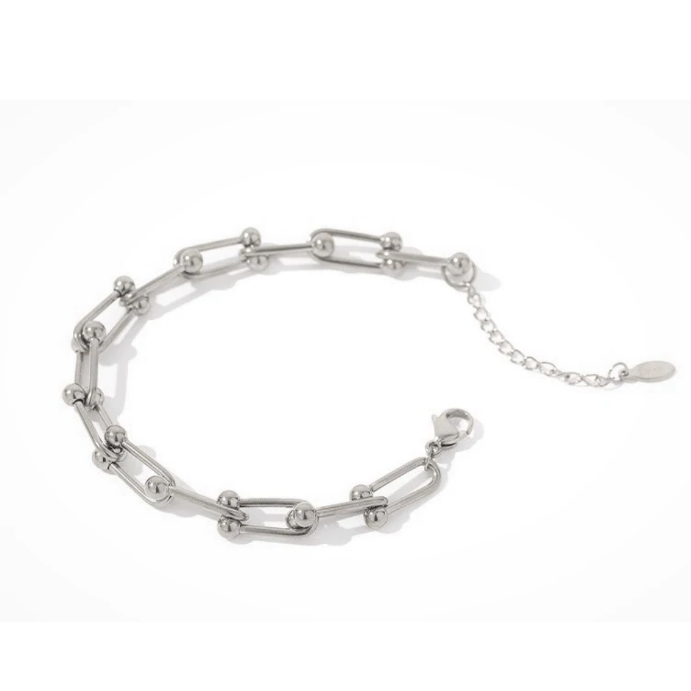 Silver Chain Link Bracelet-Hollywood Sensation®