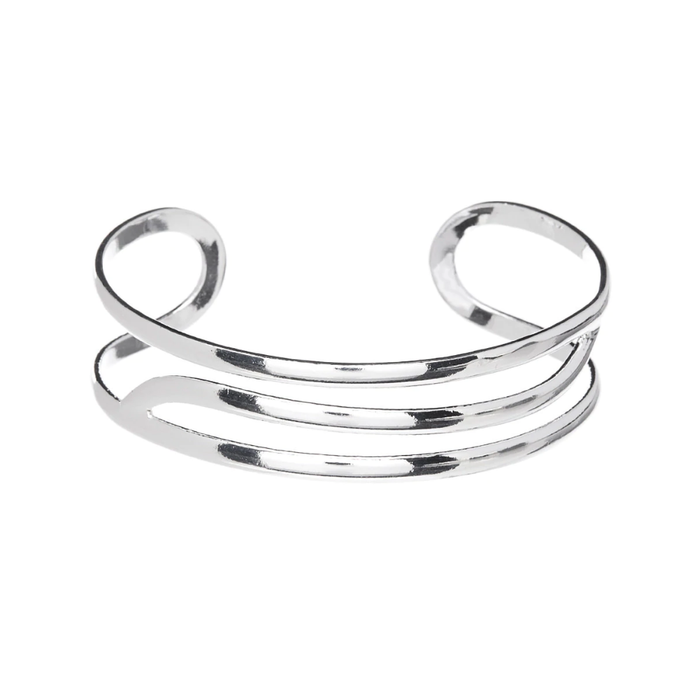 Sterling Silver Cuff Bracelet - Sydney Bangle Bracelet-Silver Cuff Bracelet-Hollywood Sensation®