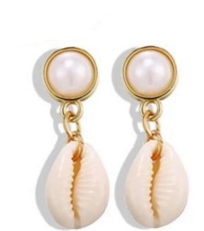 Seashell Drop Earrings-Hollywood Sensation®