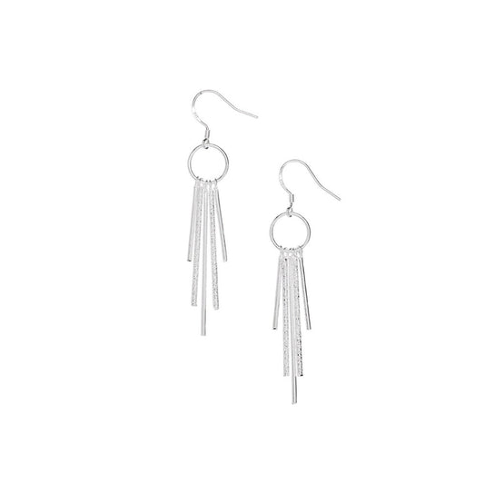 Silver Tassel Earring-Hollywood Sensation®