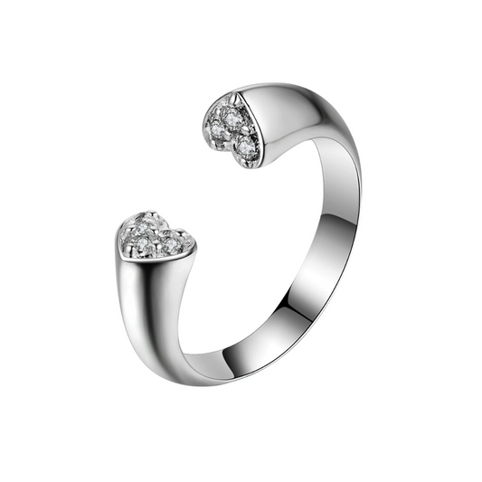 Cubic Zirconia Heart Ring-Hollywood Sensation®
