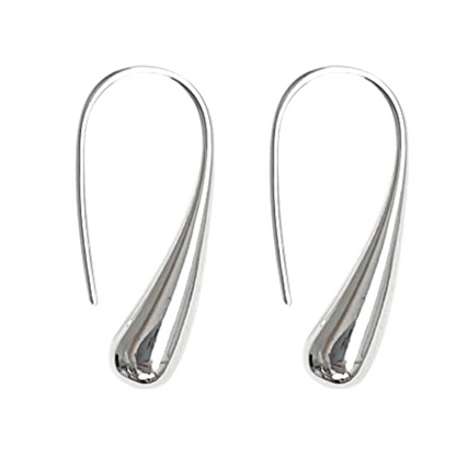 Silver Teardrop Earrings-Hollywood Sensations-Teardrop Earrings for Women-Hollywood Sensation®