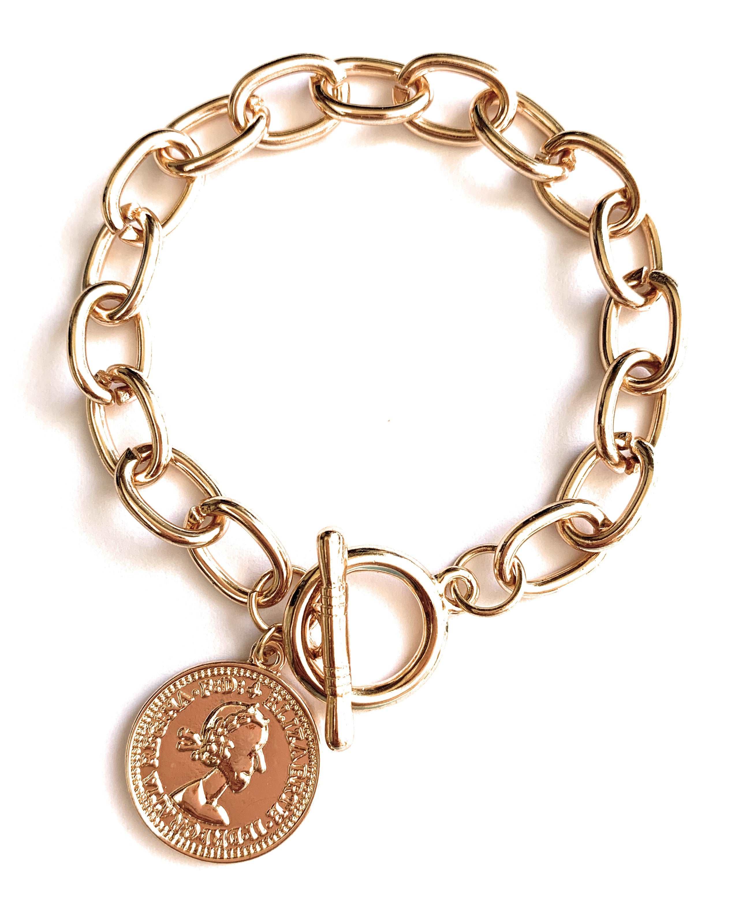 Buy OOMPH Golden Tone Multi Layer Coin Chain Bracelet Online At Best Price  @ Tata CLiQ