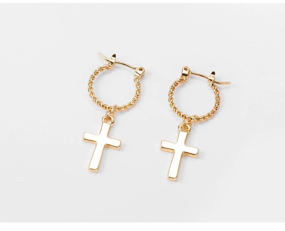 Cross Dangle Earrings for Women - Hollywood Sensation®