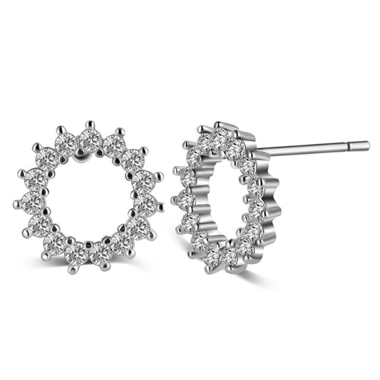 Crystal Halo Stud Earrings for Women - Hollywood Sensation®