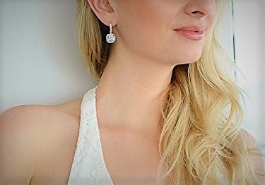 Cubic Zirconia Drop Earrings for Women - Hollywood Sensation®