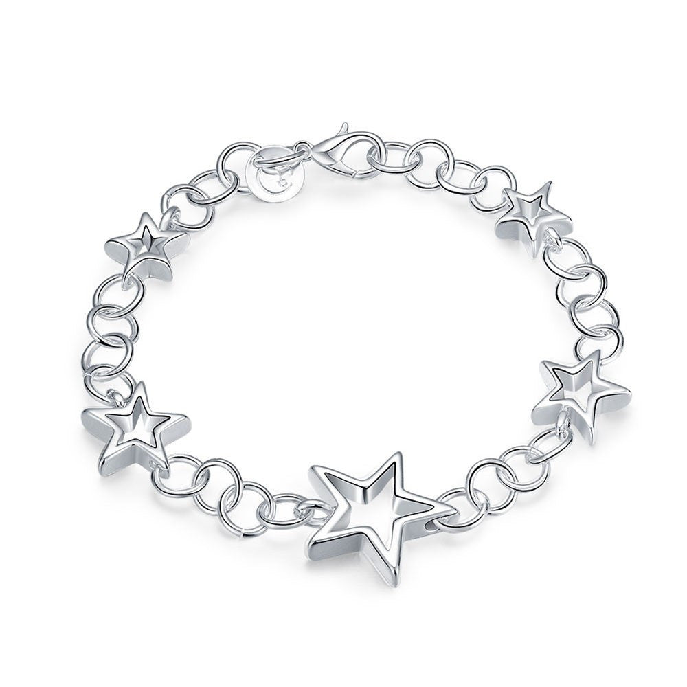 Star Bracelet Sterling Silver Plated-Hollywood Sensation®