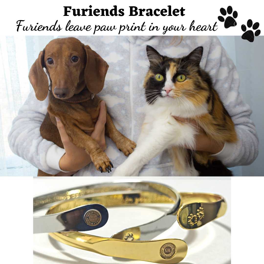 Furry Friends Bracelets, Engraved Furiends leave paw print in your heart- Paw Prints ( Furry Friends) Dog Bracelets, Cat Bracelets ,Pet Bracelets - Hollywood Sensation®