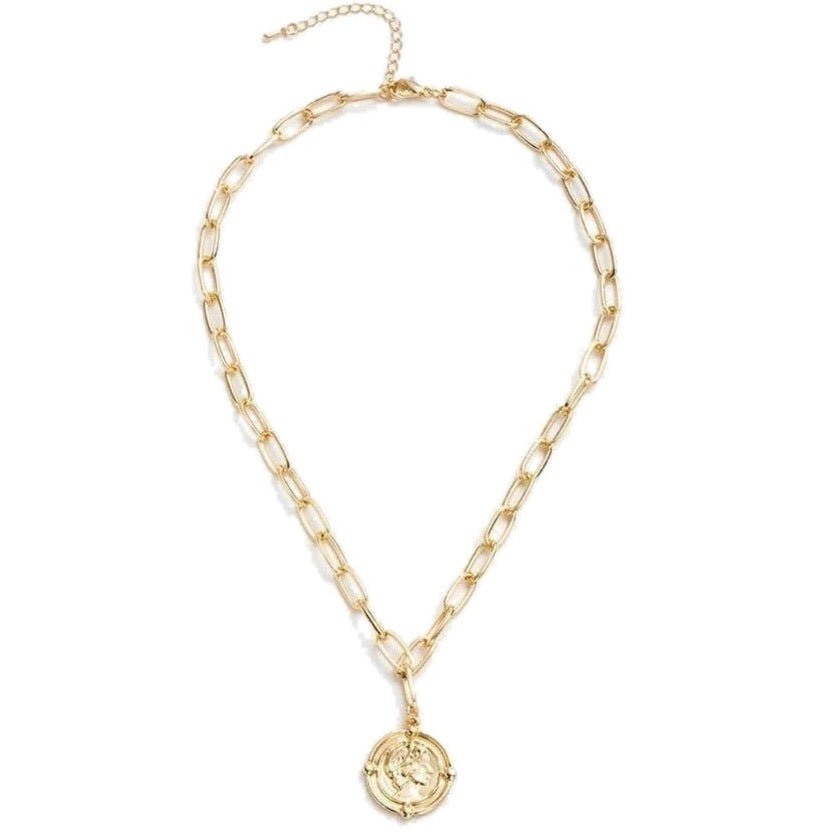 Gold Coin Necklace for Women - Hollywood Sensation®