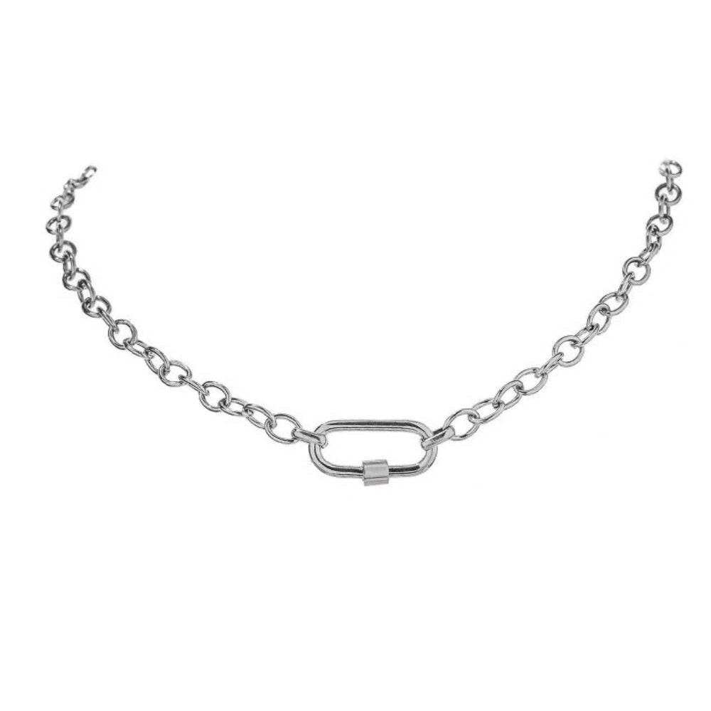 Gold Link Chain with Carabiner Necklace - Hollywood Sensation®