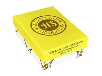 Gold Mesh Hoop Earrings - Hollywood Sensation®