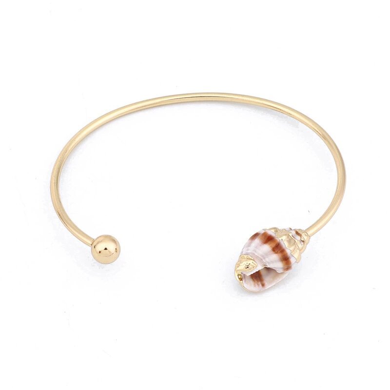 Gold Seashell Bracelet for Women - Hollywood Sensation®