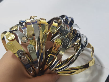 Gold Wave Bracelets, Surfers Bracelets, Ocean Bracelets, Engraved Best wave of your life's out there Bracelets - Hollywood Sensation®