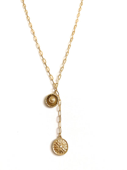 Sun and Moon Pendant Necklace-Hollywood Sensation®